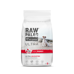 Hrană uscată pentru câini Raw Paleo Ultra Beef Mini Puppy 2kg Hrană uscată pentru câini Raw Paleo Ultra Beef Mini Puppy 2kg