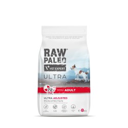 Hrană uscată pentru câini Raw Paleo Ultra Beef Mini Adult  8kg Hrană uscată pentru câini Raw Paleo Ultra Beef Mini Adult  8kg