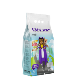 Nisip pentru litiera BENTONITA, CAT'S WAY, Lavanda, 5L, 4.25 KG