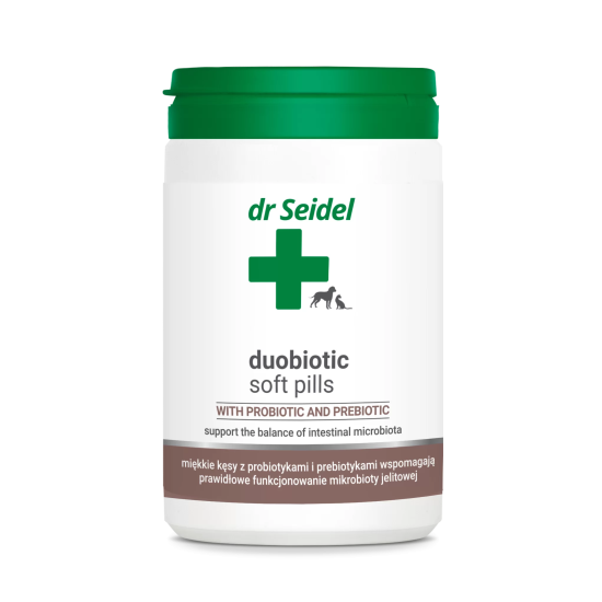Dr Seidel Duobiotic Softpills – probiotic și prebiotic pentru echilibru intestinal la câini și pisici