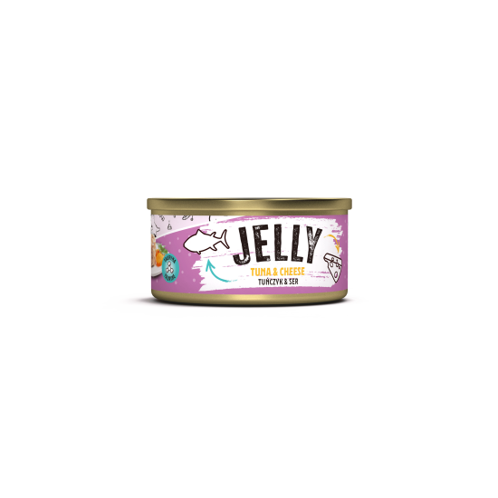 Recompensă umedă pentru pisici adulte Mr. Bandit Jelly, ton și brânză, 80g Recompensă umedă pentru pisici adulte Mr. Bandit Jelly, ton și brânză, 80g