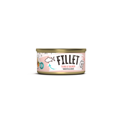 Recompensă umedă pentru pisici adulte Mr. Bandit Fillet, ton si somon, 80g Recompensă umedă pentru pisici adulte Mr. Bandit Fillet, ton si somon, 80g