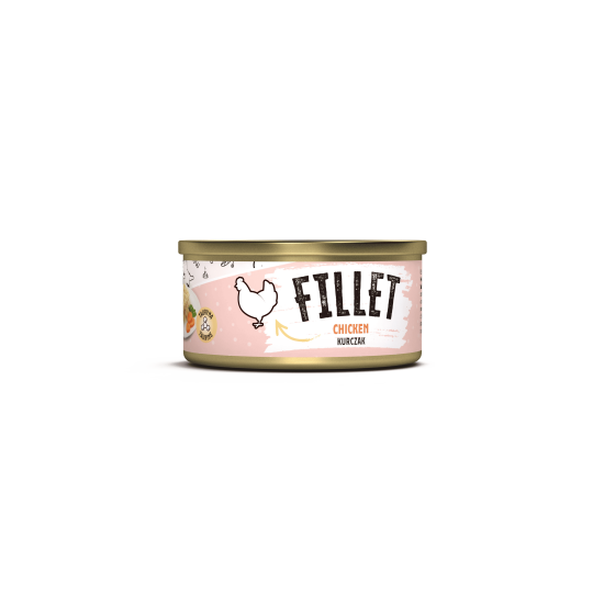 Recompensă umedă pentru pisici adulte Mr. Bandit Fillet, pui, 80g