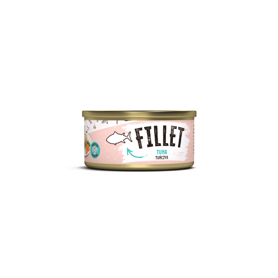 Recompensă umedă pentru pisici adulte Mr. Bandit Fillet, ton, 80g Recompensă umedă pentru pisici adulte Mr. Bandit Fillet, ton, 80g