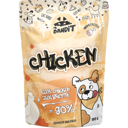 Hrană umedă pentru câini Mr. Bandit MonoProtein, pui in sos,180g Hrană umedă pentru câini Mr. Bandit MonoProtein, pui in sos,180g
