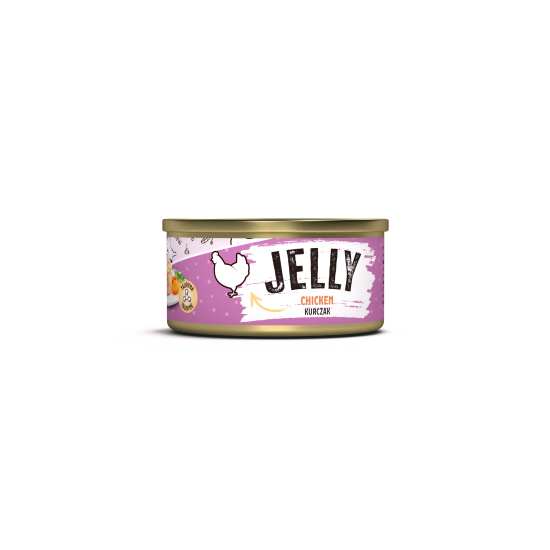 Recompensă umedă pentru pisici adulte Mr. Bandit Jelly, pui, 80g