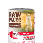 Hrană umedă pentru câini, adult, Raw Paleo Duo Protein, vită și iepure, 400g Hrană umedă pentru câini, adult, Raw Paleo Duo Protein, vită și iepure, 400g