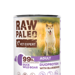 Hrană umedă pentru câini, adult, Raw Paleo Duo Protein, Rață cu Mistreț și Afine, 400g Hrană umedă pentru câini, adult, Raw Paleo Duo Protein, Rață cu Mistreț și Afine, 400g
