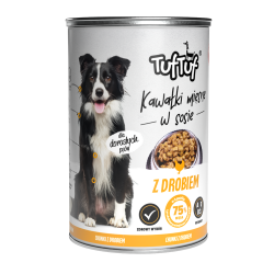 TUF TUF Câine - Hrană Umedă Bucăți cu Pui în Sos 1250g