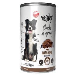 TUF TUF Câine - Hrană Umedă Bucăți cu Vânat în Sos 1250g
