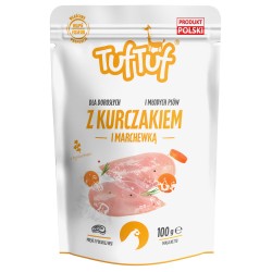 TUF TUF Câine - Plic Hrană Umedă cu Pui și Morcovi 300g