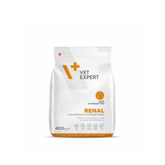 Dieta veterinară uscată, pentru pisici adulte, Vet Expert Renal Cat 400g Dieta veterinară uscată, pentru pisici adulte, Vet Expert Renal Cat 400g