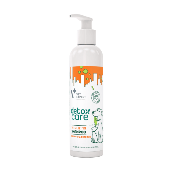 Șampon Vitalizing Detox Care Vet Expert 250ml – Hidratare și protecție blană  Șampon Vitalizing Detox Care Vet Expert 250ml – Îngrijire premium pentru câini și pisici