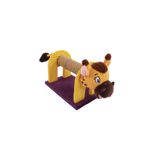 20643899 MASCARADE Cat Scratcher – Giraffe – scratcher colorat pentru pisici  53.5 x 18.5 x 23 cm