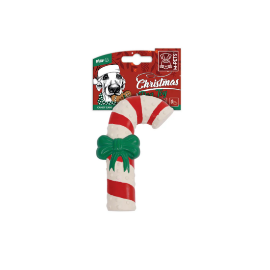 M-PETS Christmas Dog Toy Candy Cane – jucărie de Crăciun pentru câini din latex M-PETS Christmas Dog Toy Candy Cane – jucărie de Crăciun pentru câini din latex