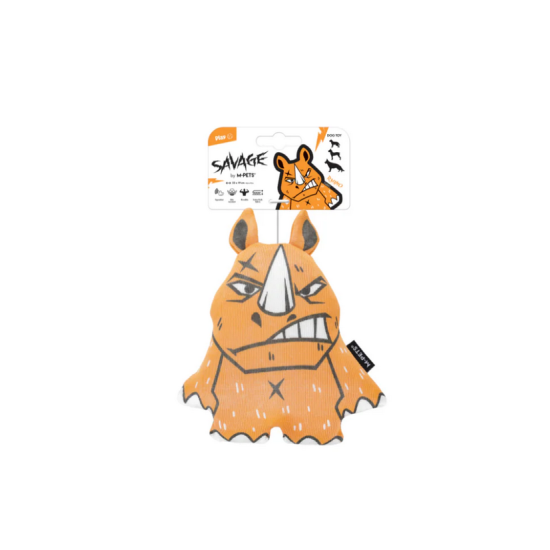 SAVAGE Dog Toy Rhino – jucărie rezistentă pentru câini 22×19 cm 10667899 SAVAGE Dog Toy Rhino – jucărie rezistentă pentru câini 22×19 cm 10667899