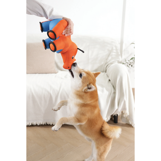 Jucărie rezistentă pentru câini M-PETS MEGA Rhinoceros cu squeaker 10671599