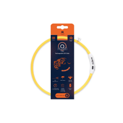 Zgardă LED reîncărcabilă pentru câini M-PETS FLASH Orange 10855699 M Zgardă LED reîncărcabilă pentru câini M-PETS FLASH Orange 10855699 M