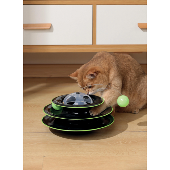 M-PETS® ECO PLAY TOWER – turn interactiv pentru pisici din plastic reciclat 20639499