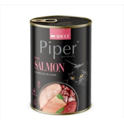 Hrana umeda pentru pisici, Piper Cat, carne de somon, 400 g