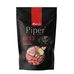 Hrana umeda pentru caini PIPER DOG, ficat de vita si cartof, 500g Hrana umeda pentru caini PIPER DOG, ficat de vita si cartof, 500g