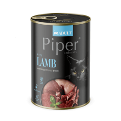 Hrana umeda pentru pisici PIPER CAT, miel, conserva 400g Hrana umeda pentru pisici PIPER CAT, miel, conserva 400g