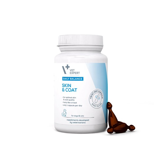 Complex pentru Sanatatea Pielii si Blanii, Vetexpert, Skin& Coat, 50 capsule
