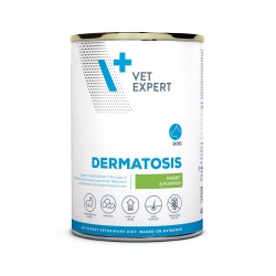 Dieta veterinară umedă, pentru câini adulți, Vet Expert Dermatosis, Iepure și Dovleac, 400g