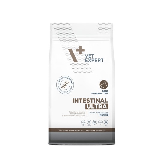 Sac de hrană uscată Vet Expert Intestinal Ultra Low Fat pentru câini cu probleme digestive