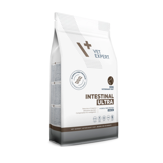 Sac de hrană uscată Vet Expert Intestinal Ultra Low Fat pentru câini cu probleme digestive