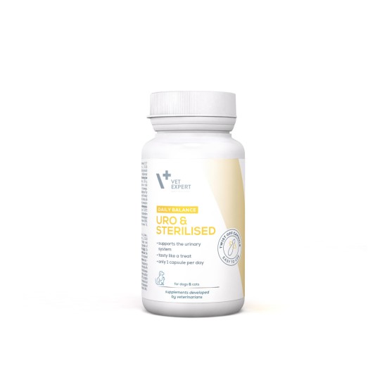 Vet Expert URO&STERILISED supliment tract urinar câini mici și pisici