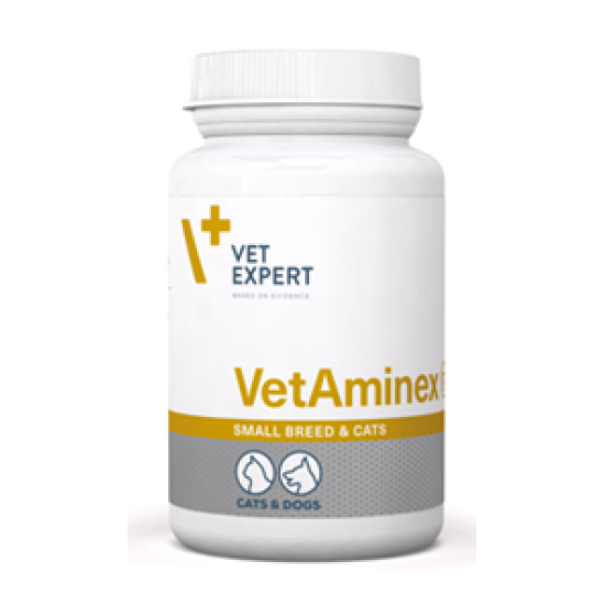 VetAminex Small Breed & Cats – supliment vitamine și minerale pentru pisici și câini de talie mică