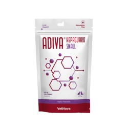 Tablete masticabile pentru sustinerea functiei hepatice, talie mica, ADIVA® Hepaguard Chews, VetNova, 30 Tablete masticabile pentru sustinerea functiei hepatice, talie mica, ADIVA® Hepaguard Chews, VetNova, 30