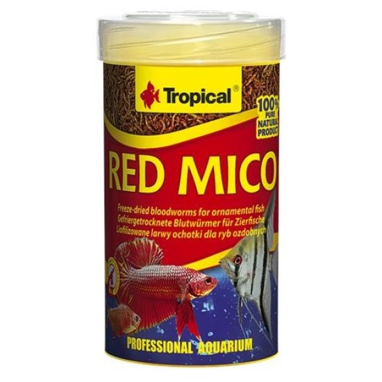 Hrana naturala pentru pesti omnivori si carnivori, Red Mico, TROPICAL Fish,100ML/8G