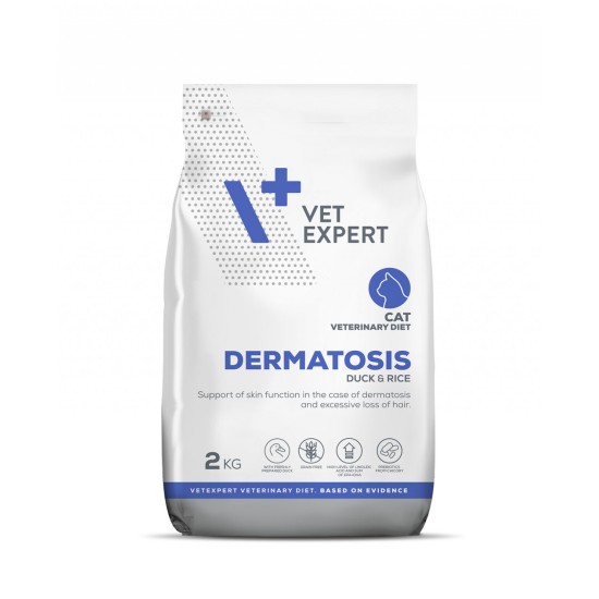 DIETA VETERINARA DERMATOSIS CAT, VETEXPERT, RATA & OREZ, 2KG DIETA VETERINARA DERMATOSIS CAT, VETEXPERT, RATA & OREZ, 2KG