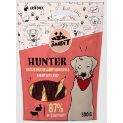 Recompense pentru caini Mr. Bandit HUNTER, iepure si vita, 500 g Recompense pentru caini Mr. Bandit HUNTER, iepure si vita, 500 g