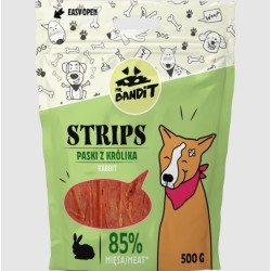 Recompense pentru caini Mr. Bandit STRIPS, iepure, 500 g