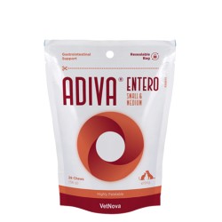 Hrana complementara pentru procesele digestive și intestinale, Adiva Entero Small & Medium, VetNova, 28 chew, 570 mg Hrana complementara pentru procesele digestive și intestinale, Adiva Entero Small & Medium, VetNova, 28 chew, 570 mg