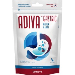 Hrana complementara, protectie gastrica completa, ADIVA® Gastric Chews Medium & Large, VetNova, 30 chews Hrana complementara, protectie gastrica completa, ADIVA® Gastric Chews Medium & Large, VetNova, 30 chews