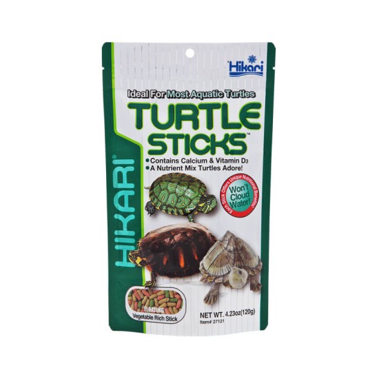 Hrana completa pentru testoase marine si alte specii de amfibieni HIKARI, TURTLE STICKS 120g