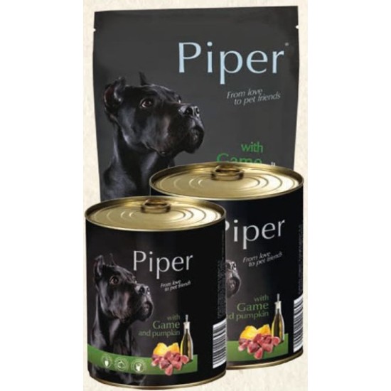 Hrana umeda, Piper ADULT cu VANAT si DOVLEAC,  800 g