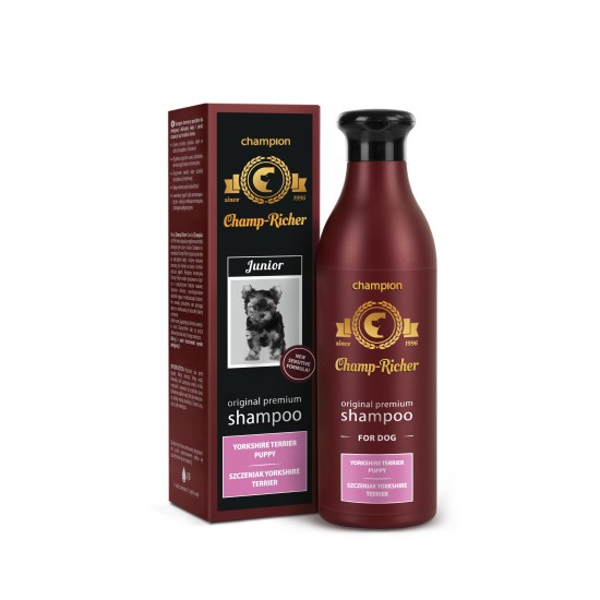 Sampon CHAMP RICHER pentru CATELUSI Yorkshire Terrier, 250 ml Sampon CHAMP RICHER pentru CATELUSI Yorkshire Terrier, 250 ml