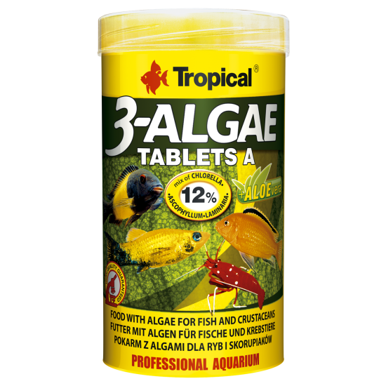 3-ALGAE TABLETS A Tropical Fish, 50ml/ 36g