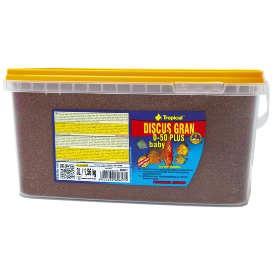 DISCUS GRAN D-50 PLUS BABY Tropical Fish, 3L/1.56 kg