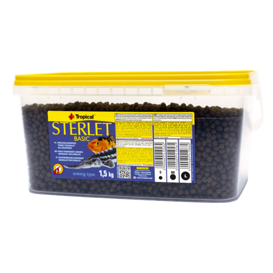 STERLET BASIC MARIME M  Tropical Fish, 5L/ 800g STERLET BASIC MARIME M  Tropical Fish, 5L/ 800g