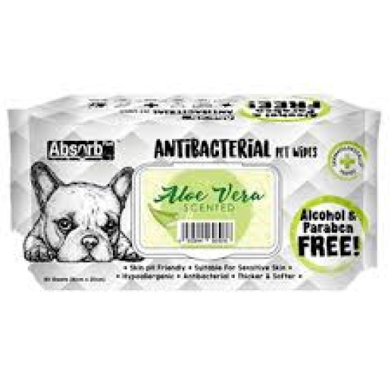 Servetele umede Absorb Plus Antibacterial, ALOE VERA, 80 buc Servetele umede Absorb Plus Antibacterial, ALOE VERA, 80 buc