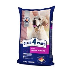 Hrană uscată pentru câini adulți, talie mare, Club 4 Paws PREMIUM, găină, 14 kg