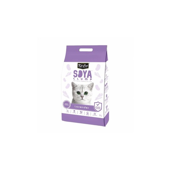 Asternut igienic pentru pisici KIT CAT SOYA CLUMP - Lavender- 7L