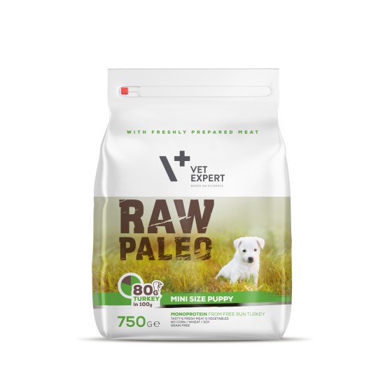 Hrana uscata, RAW PALEO, puppy, rase mici, 750g Hrana uscata, RAW PALEO, puppy, rase mici, 750g