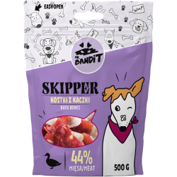 Recompense pentru caini Mr. Bandit SKIPPER, oase de rata, 500g Recompense pentru caini Mr. Bandit SKIPPER, oase de rata, 500g